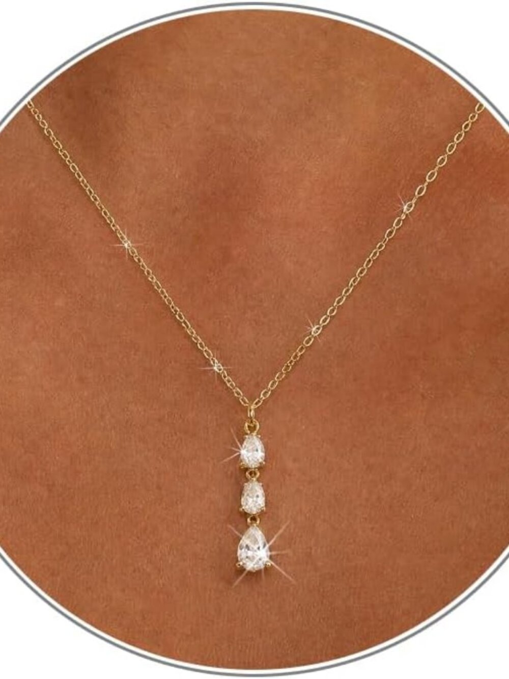 HANLI Gold & Silver Necklace for Women, Dainty Necklace